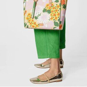 Miss Left Champagne Single Elastic Strap Flat Mary Janes Square Toe Dress Shoes